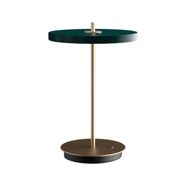 Lampada da tavolo dimmerabile a LED verde con paralume in metallo (altezza 31 cm) Asteria Move - UMAGE