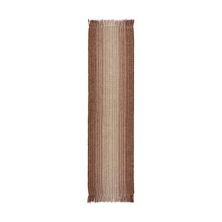 Passatoia rossa in misto iuta reversibile/tessuta a mano 60x230 cm Jute Ombre Red – Flair Rugs