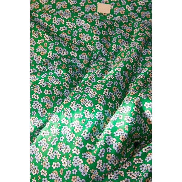 Biancheria da letto singola in cotone sateen verde 140x200 cm Pleasantly - JUNA-image-4