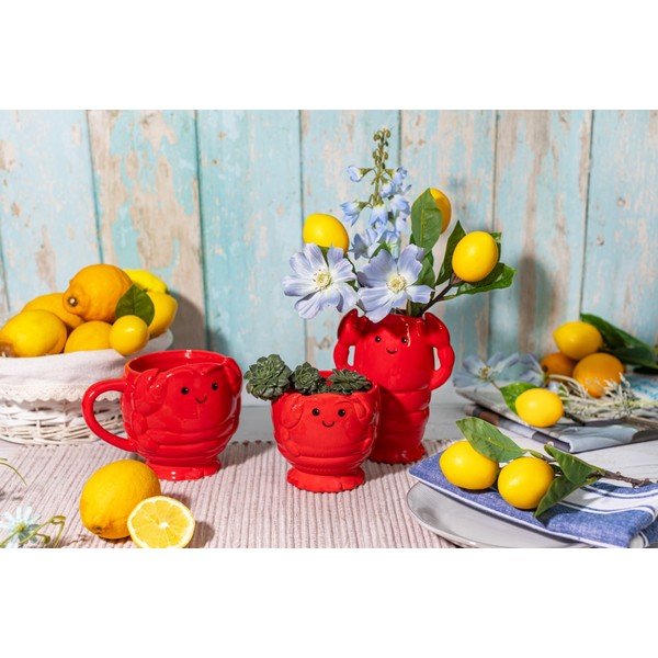 Coprivaso in ceramica ø 10 cm Lobster – Sass & Belle-image-3