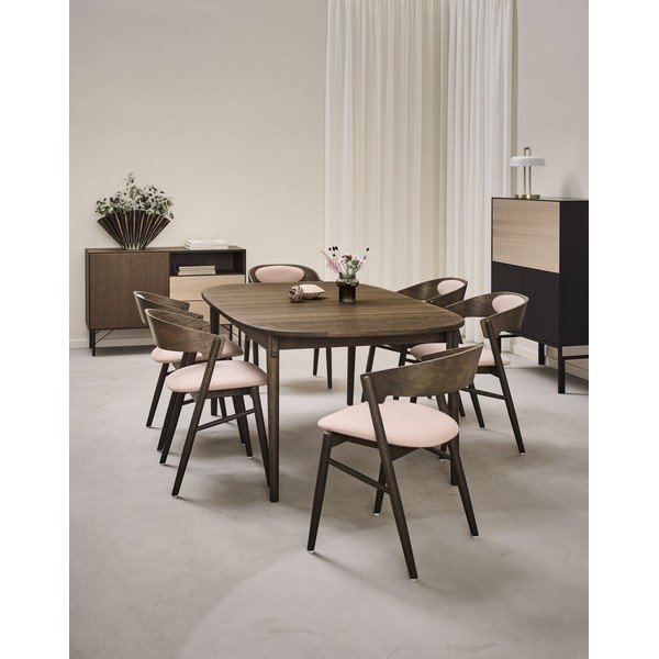 Piano del tavolo da pranzo aggiuntivo in rovere marrone scuro 50x106 cm Miro - Hammel Furniture-image-1