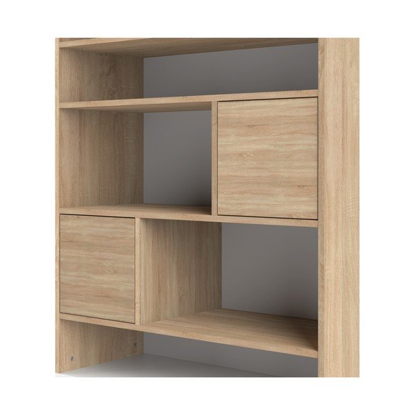 Libreria bianca in rovere 90x180 cm Horizon - TemaHome-image-1