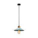 Lampadario turchese/di colore naturale con paralume in metallo ø 24 cm Manavgat – Opviq lights