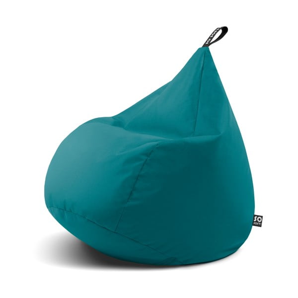 Puof a sacco turchese Drop XL – So Soft?