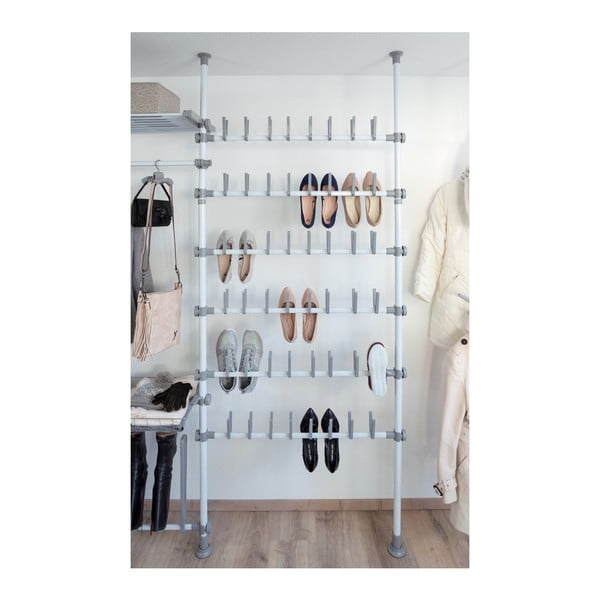 Scarpiera bianca in metallo telescopica Herkules - Wenko-image-3