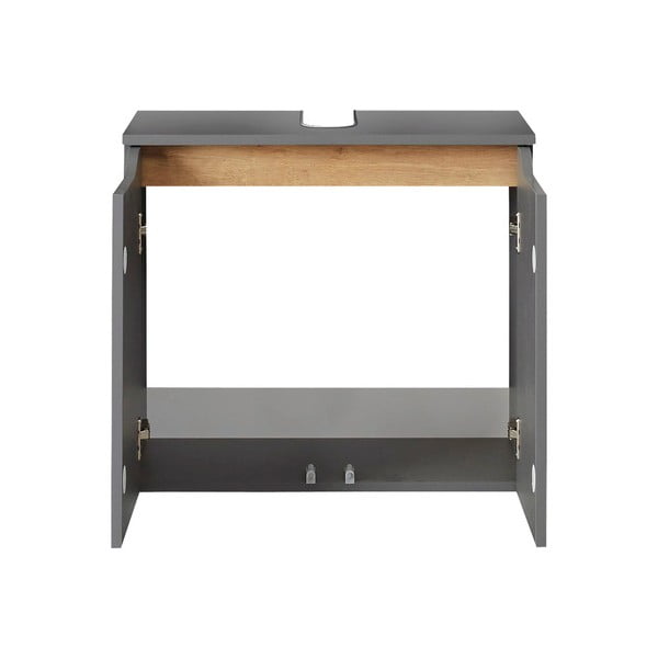 Mobile sospeso grigio sotto il lavabo 60x53 cm Set 357 - Pelipal-image-2