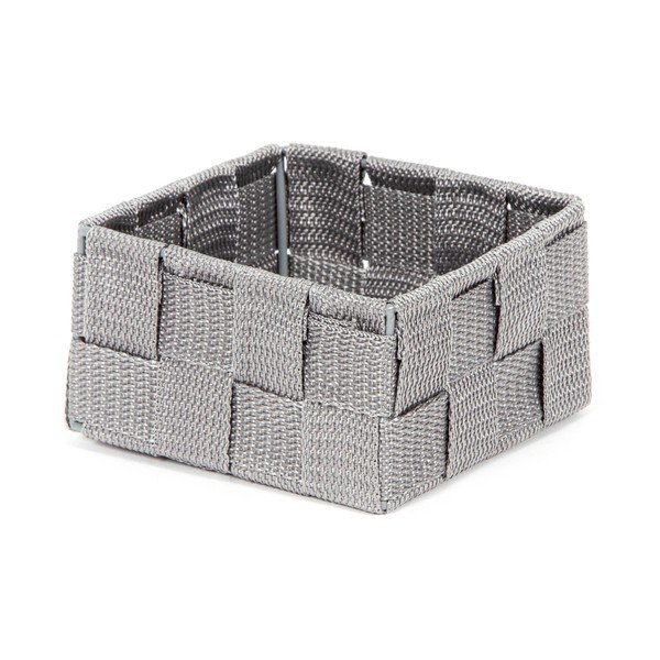 Organizzatore da bagno grigio , 12 x 12 cm Stan - Compactor