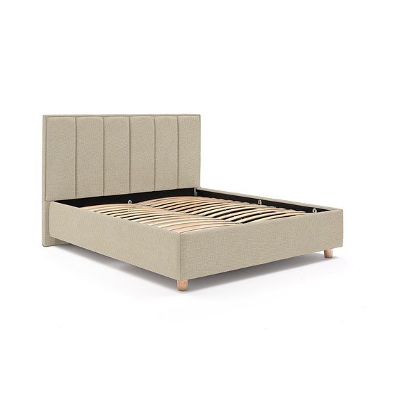 Letto matrimoniale beige con griglia e contenitore Wega, 180 x 200 cm - ProSpánek-image-2