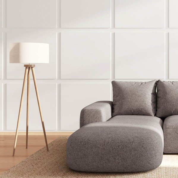 Divano angolare grigio (con penisola a sinistra e chaise lounge) Monce – Rodier-image-3