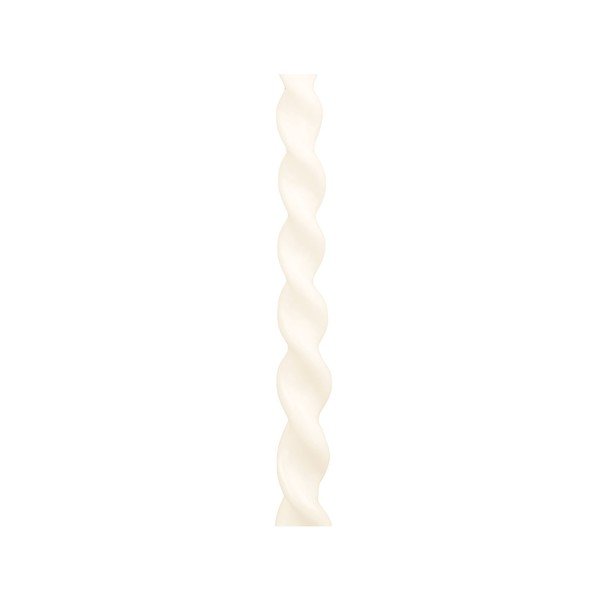 Set di 2 candele in cera d'api bianca Spiral Twirl - PT LIVING-image-2