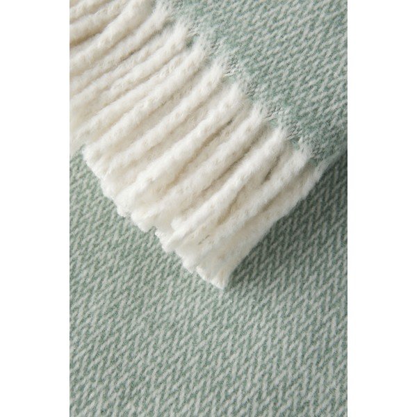 Coperta verde in misto cotone 140x180 cm Espiga – Euromant-image-1