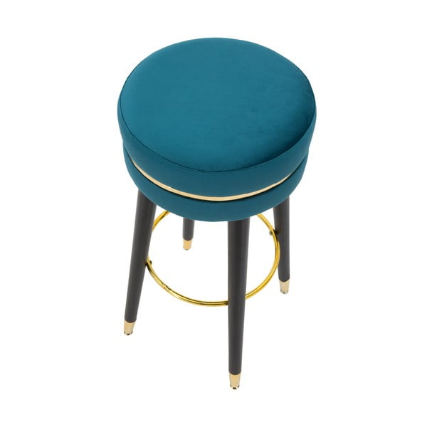 Sedia da bar turchese in imbottito (altezza della seduta 74 cm) Paris – Mauro Ferretti-image-2