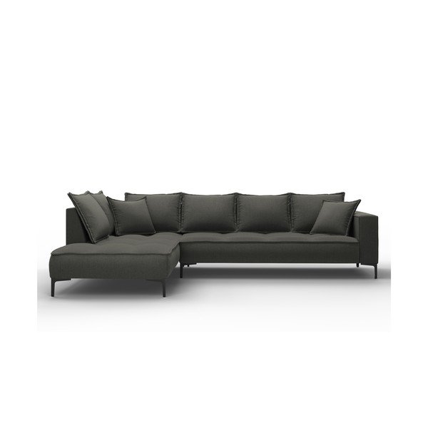 Divano angolare grigio scuro, angolo sinistro Zelda - Interieurs 86-image-2