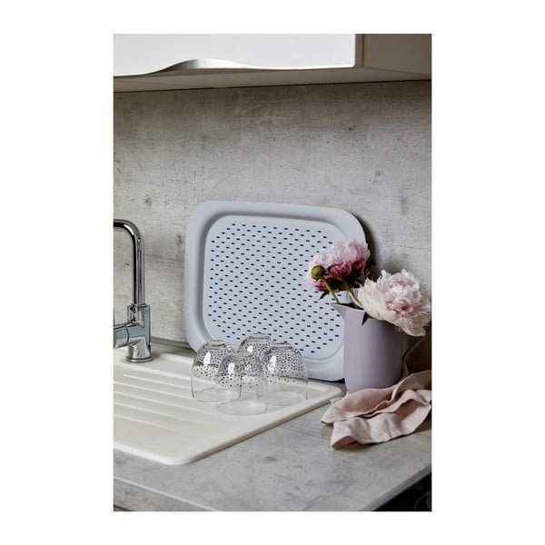 Vassoio antiscivolo grigio - Wenko-image-1