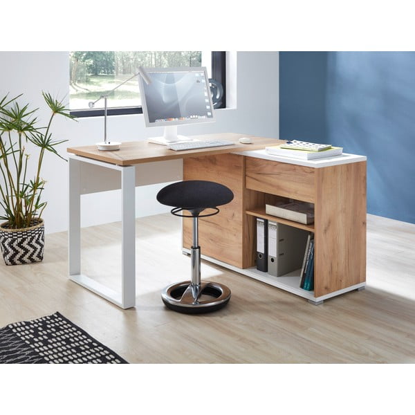 Tavolo da lavoro in rovere 120x117 cm Lioni - Germania-image-2