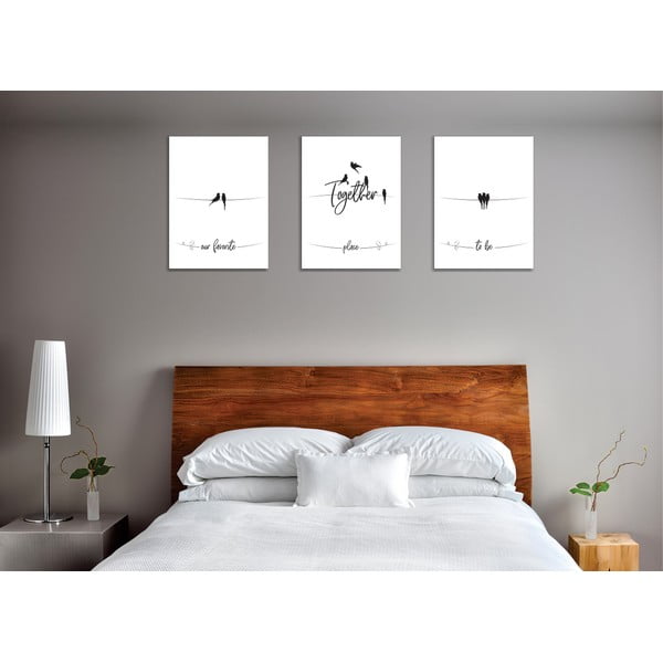 Dipinti in set di 3 pezzi 30x40 cm - Wallity-image-2