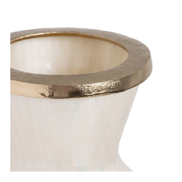 Vaso bianco in vetro alto (altezza totale 57 cm) Linea – Ixia-image-1