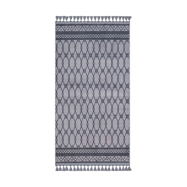 Tappeto grigio lavabile 200x80 cm - Vitaus