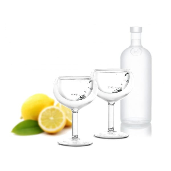 Sada 2 dvoustěnných skleniček Vialli Design Vodka, 30 ml-image-1