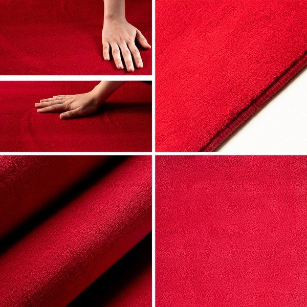 Tappeto rotondo rosso lavabile ø 120 cm Sky – Ayyildiz Carpets-image-2