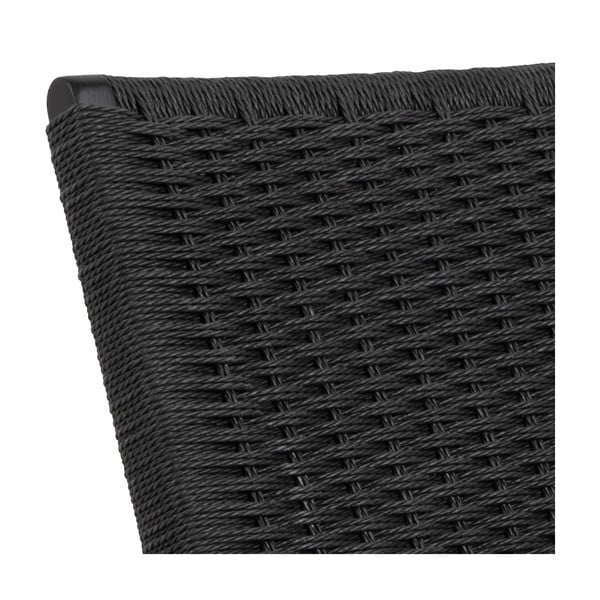 Poltrona nera con intreccio Carson - Actona-image-4