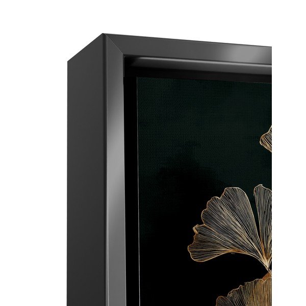 Dipinto stampato con cornice inclusa 60x80 cm Gold Ginkgo – Styler-image-4