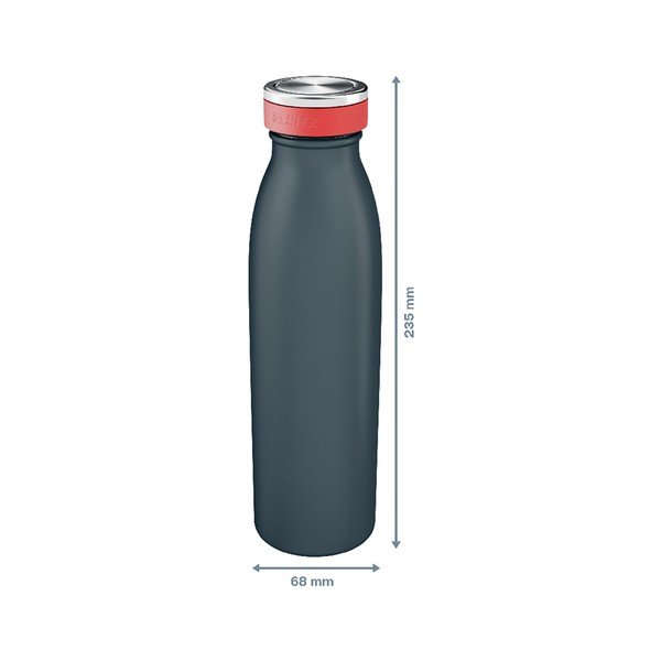 Bottiglia per acqua grigia, volume 0,5 l Cosy - Leitz-image-4