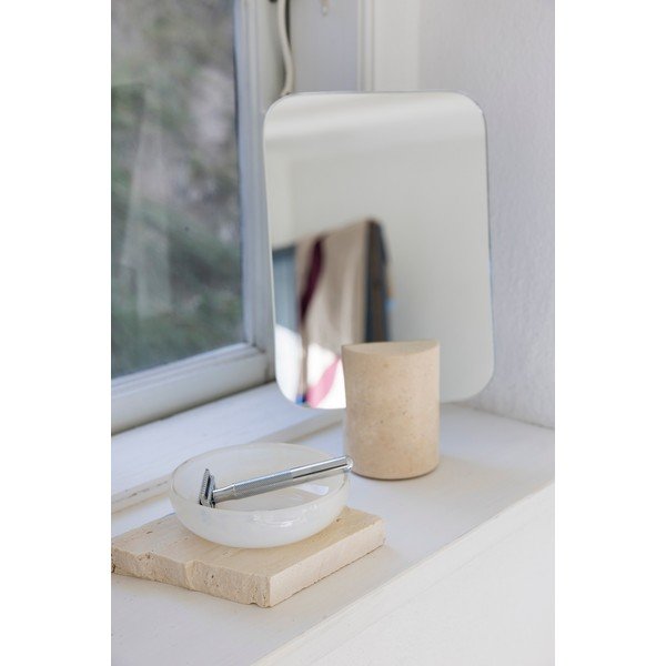 Portasaponetta color crema in vetro Opal – Mette Ditmer Denmark-image-2