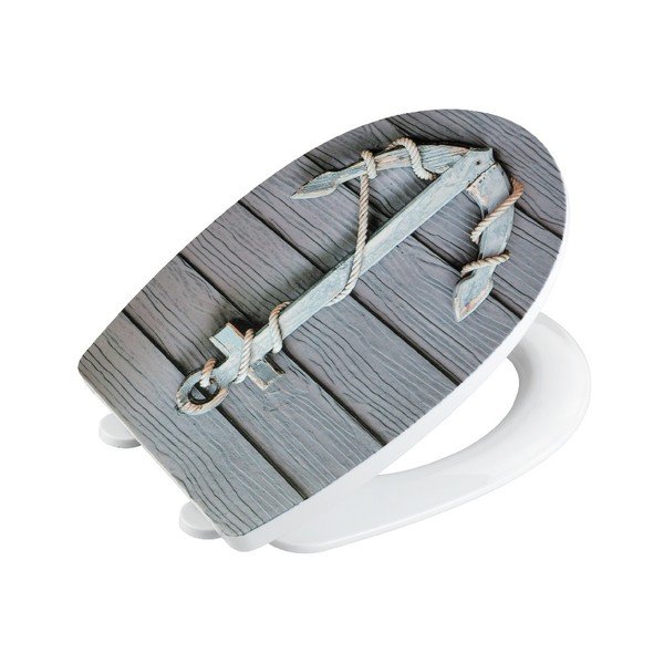 Sedile per wc lucido, 45 x 36,5 cm Rope - Wenko-image-2