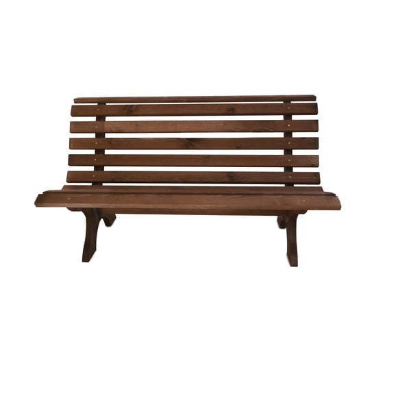 Panchina da giardino in legno marrone Retro - Rojaplast-image-2