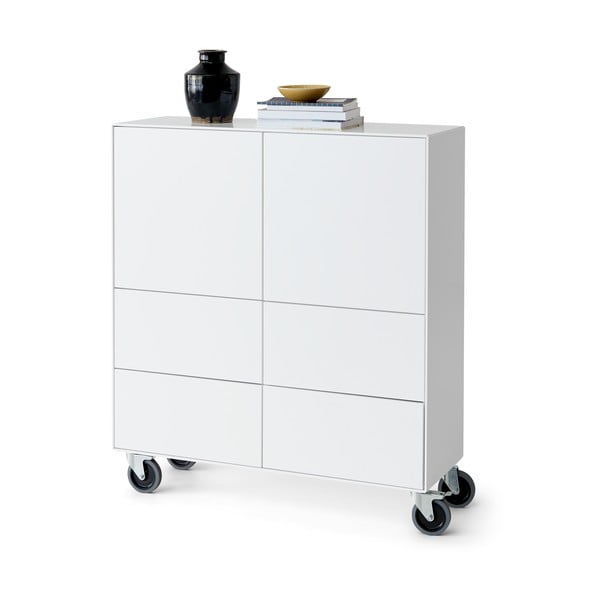 Cassettiera alta bianca 91x103 cm Edge by Hammel - Hammel Furniture-image-3