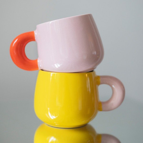Tazza gialla in new bone china 470 ml Coco – ONA-image-3