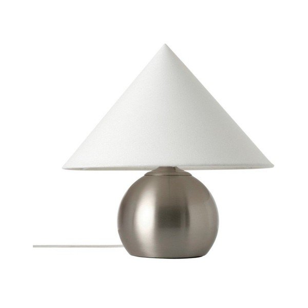 Lampada da tavolo bianca/color argento lucido in tessuto (altezza totale 38 cm) Connie – Ellos Home