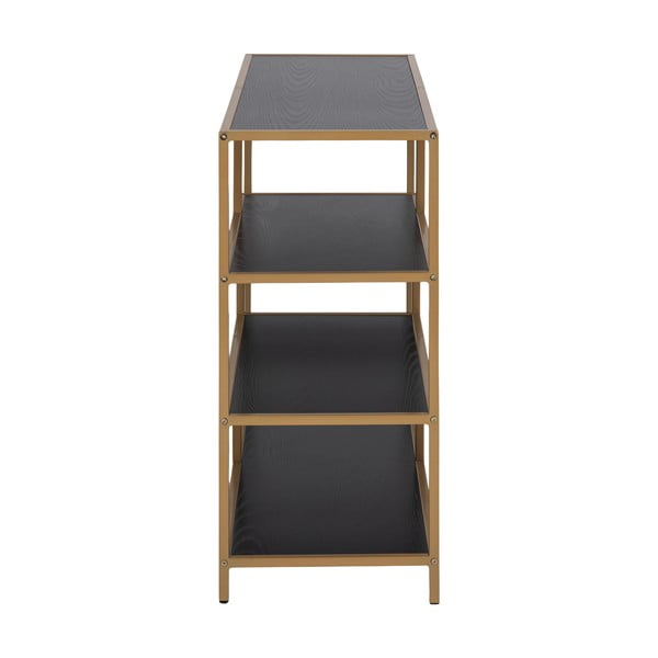 Libreria nero/oro 114x78 cm Seaford - Actona-image-1