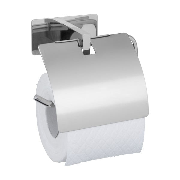 Porta carta igienica autoportante in acciaio inox argento lucido Genova - Wenko-image-3
