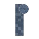 Passatoia in lana blu scuro tessuta a mano 60x230 cm Checkerboard - Flair Rugs