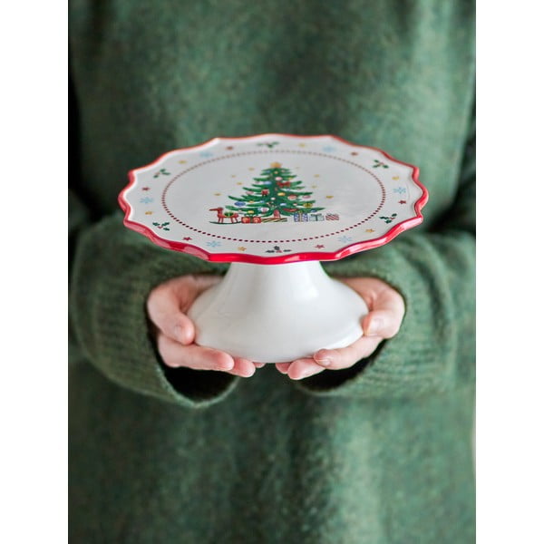 Alzatina in ceramica a tema natalizio Naive – Bloomingville-image-1