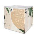 Contenitore in microfibra beige Abstract Dark, 32 l Abstract Art - Butter Kings