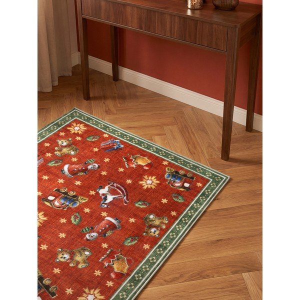 Passatoia rossa/verde a tema natalizio 80x200 cm Toy's Delight Nostalgic Noel Red Green – Villeroy&Boch-image-3