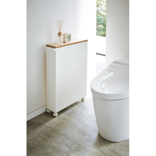 Mobile da bagno bianco in metallo 47,5x81 cm Tower - YAMAZAKI-image-4