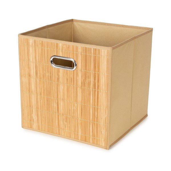 Cesto per scaffali in bambù 31x31x31 cm Anji – Compactor