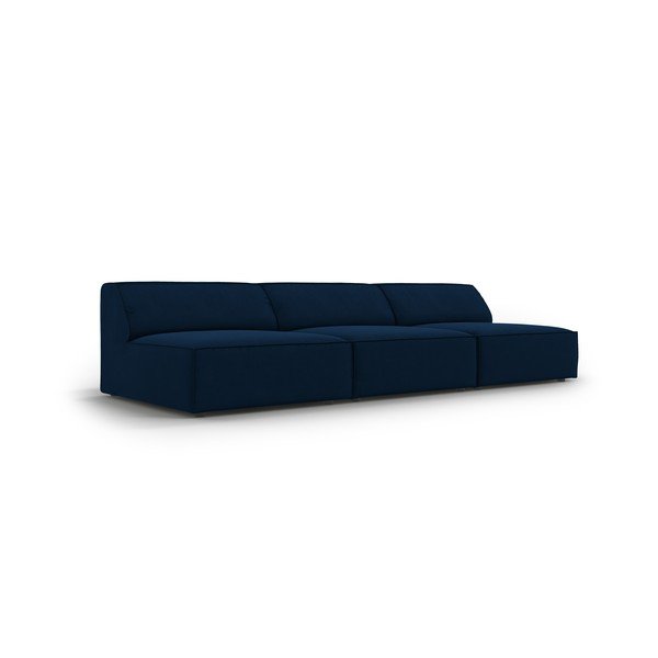 Divano in velluto blu scuro 240 cm Jodie - Micadoni Home-image-3
