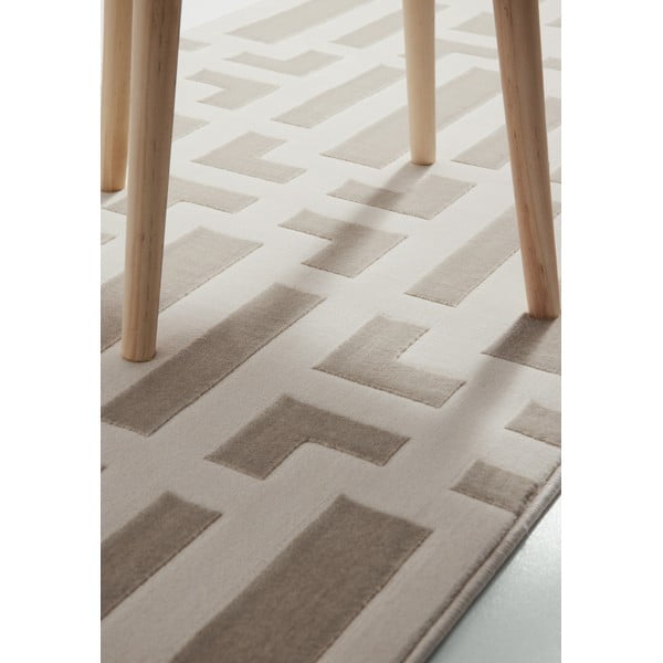 Passatoia grigia/color crema 80x240 cm Perles Onyx – Elle Decoration-image-4