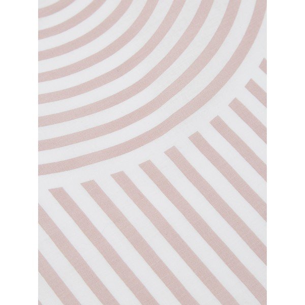 Lenzuolo singolo in cotone ranforce rosa e bianco Arcs, 155 x 220 cm - Westwing Collection-image-3