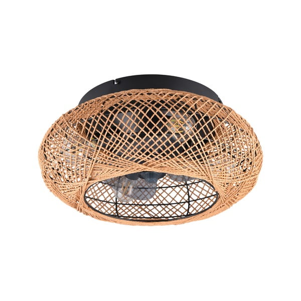 Plafoniera marrone con telecomando e ventilatore Lillesand – Trio