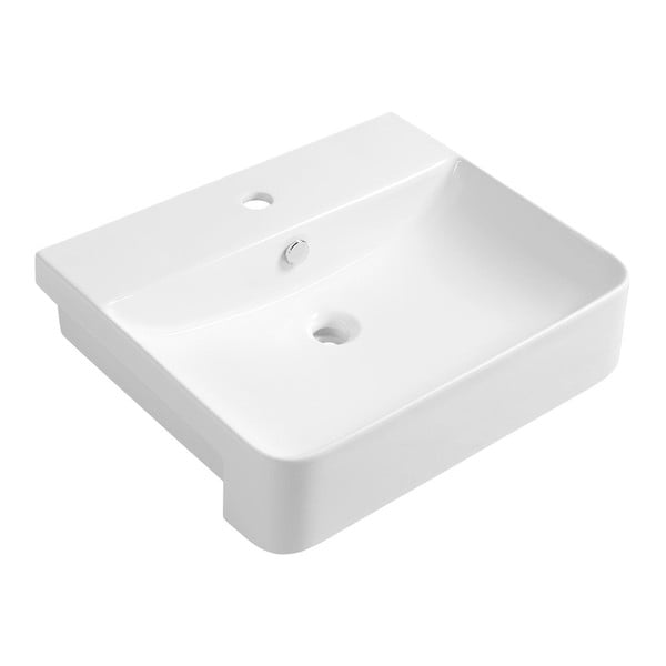 Lavabo bianco in ceramica 59x49 cm Sott Aqua – Sapho