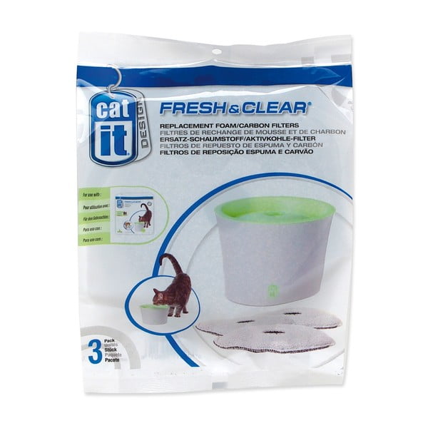 Set di filtri per abbeveratoio per gatto 3 pz Catit Fresh&Clear – Plaček Pet Products