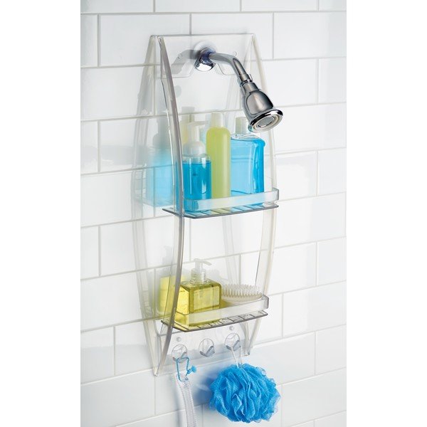 Portaoggetti trasparente per bagno , 23 x 73 cm - iDesign-image-1