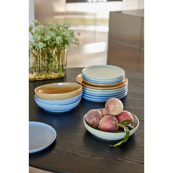 Piatto piano color crema in gres ø 28 cm Amare - Hübsch-image-2