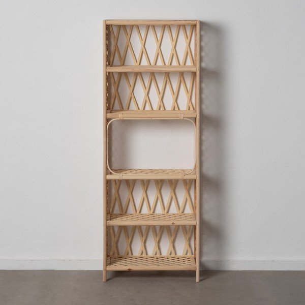 Libreria in bambù colore naturale 64x171 cm Ratán - Ixia-image-3